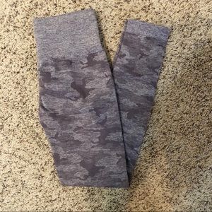 Gymshark Camo Leggings Purple Size small